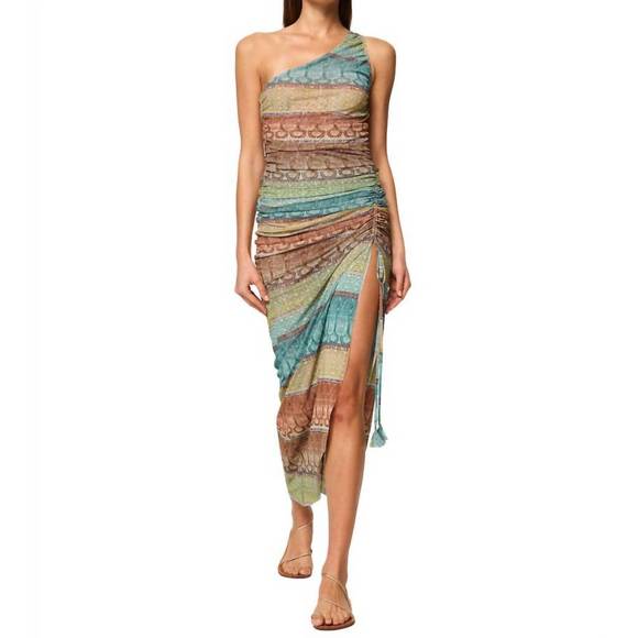 NEW MISA LOS ANGELES sirena dress in paisley ombre mesh